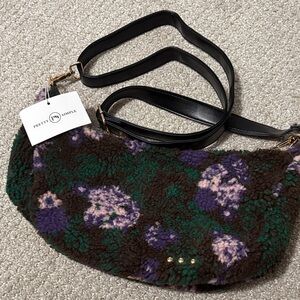 Pretty simple Shirley Sherpa Bag - Green and Purple